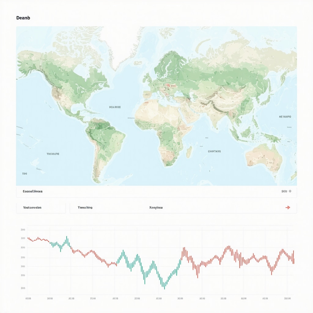 Dashboard showing AI analytics and local map data for Google Maps SEO optimization