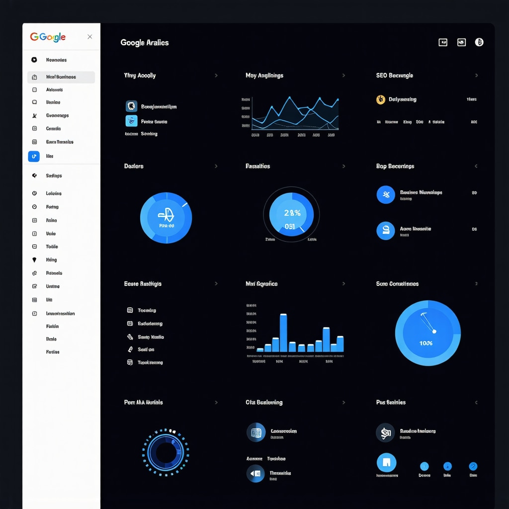 Dashboard showing AI tools managing Google My Business profiles for local SEO
