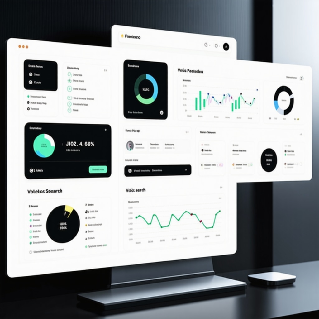 Dashboard showing AI and voice search analytics for local business SEO optimization