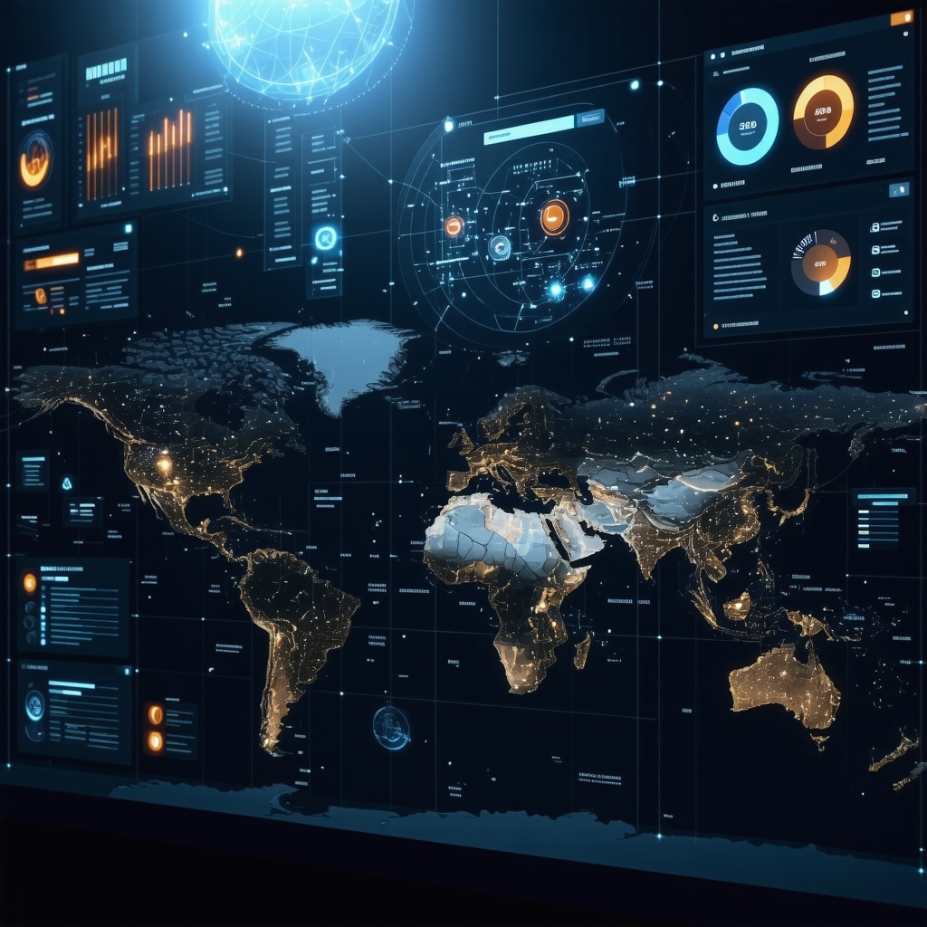 Digital dashboard showcasing AI-driven semantic keyword analysis and advanced schema markup for local SEO enhancement