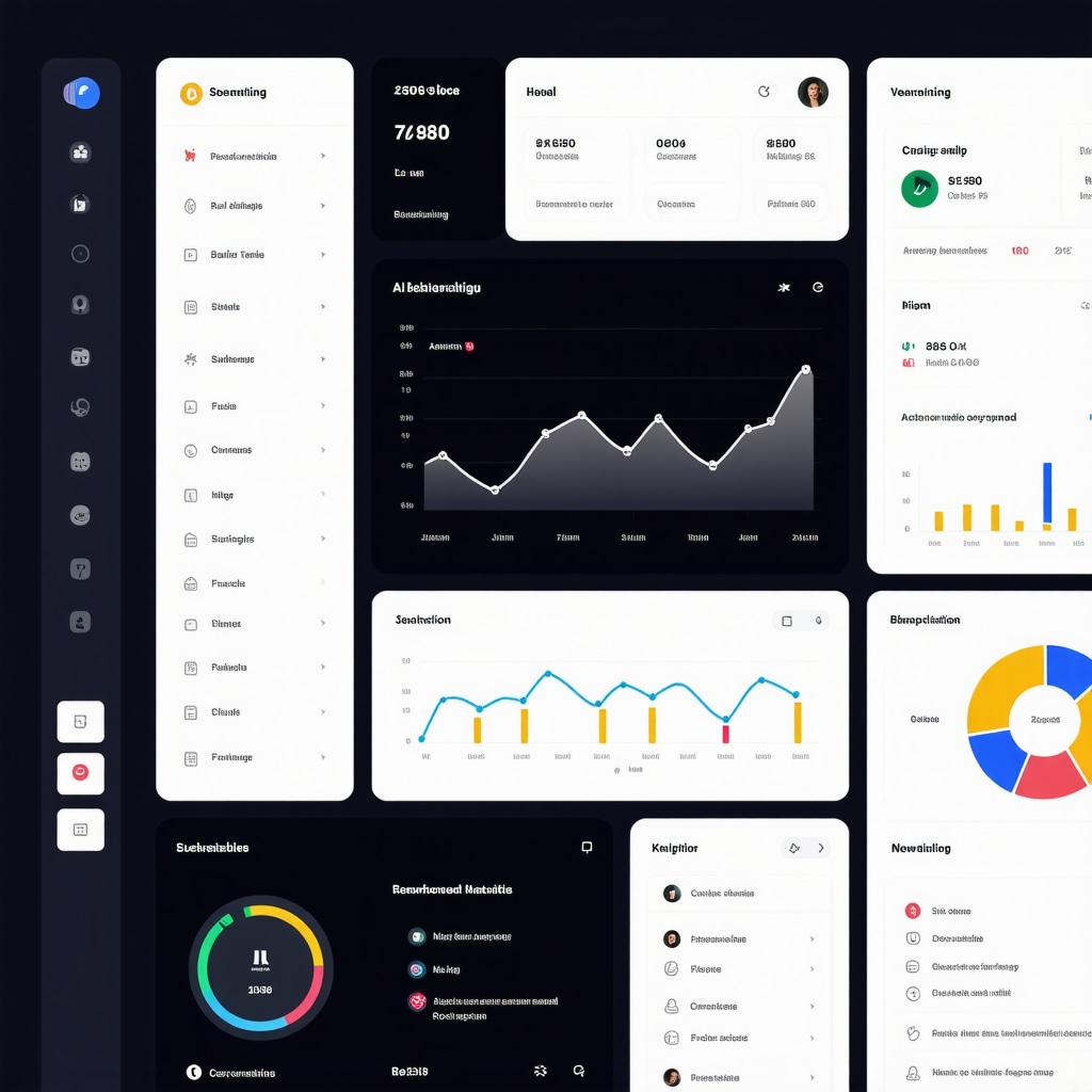 Dashboard showing AI-driven analytics and behavioral metrics for enhancing Google My Business local SEO