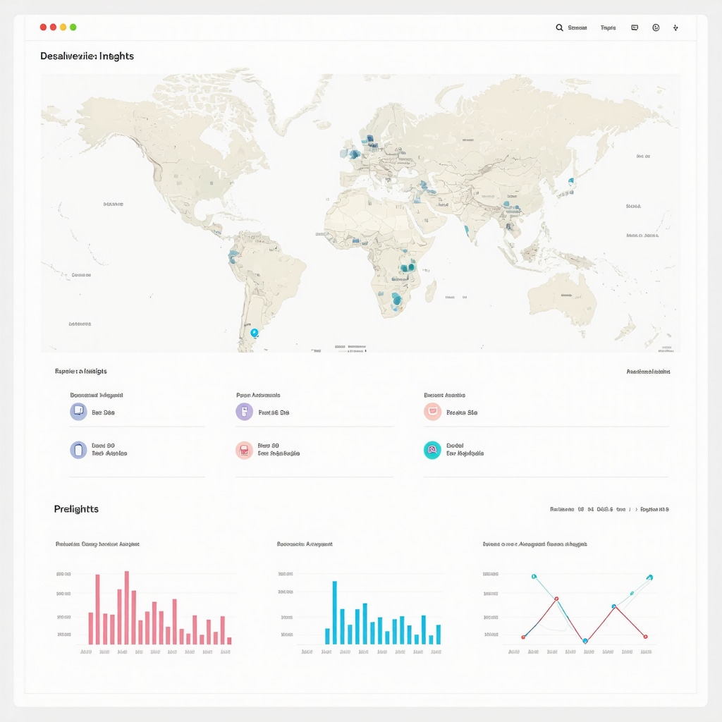 Dashboard illustrating AI-powered local SEO analytics and predictive data for Google Maps optimization