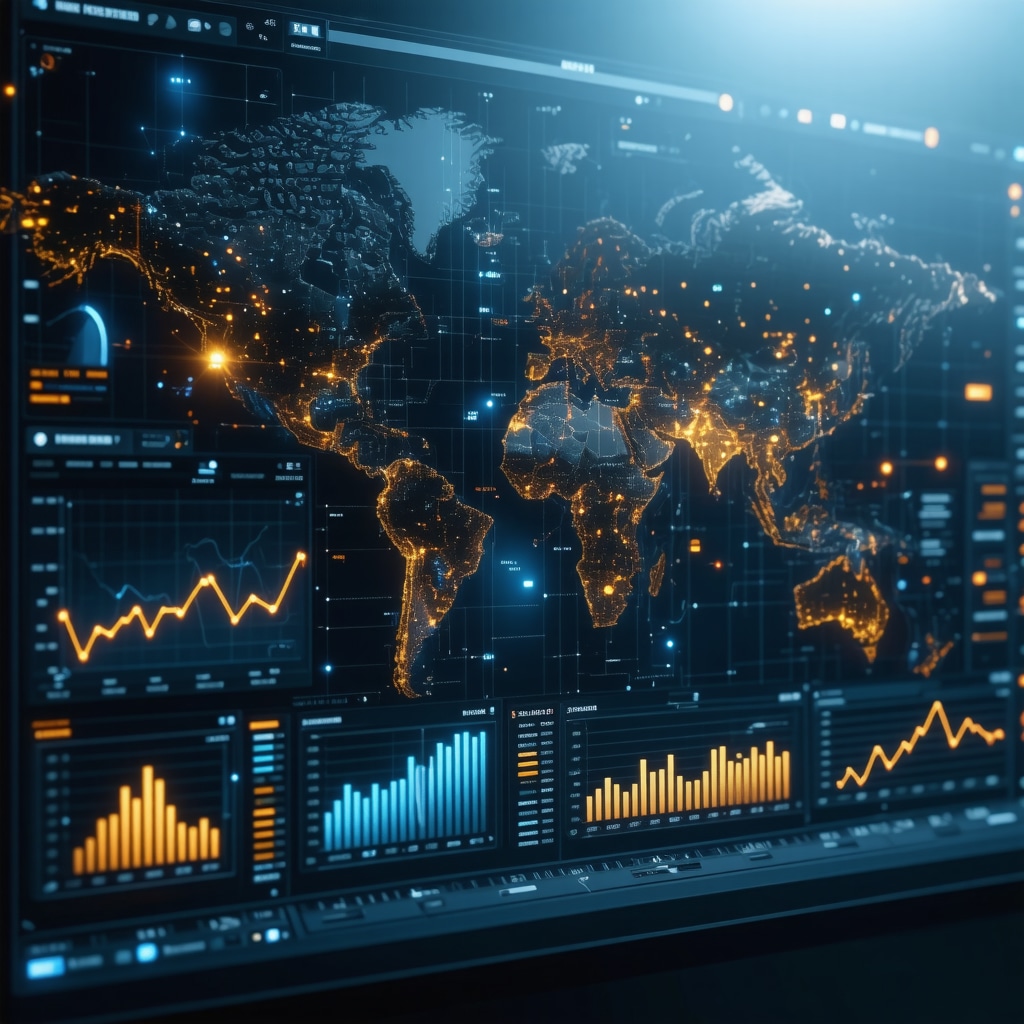 Digital dashboard showcasing AI analytics and structured data schemas for local SEO