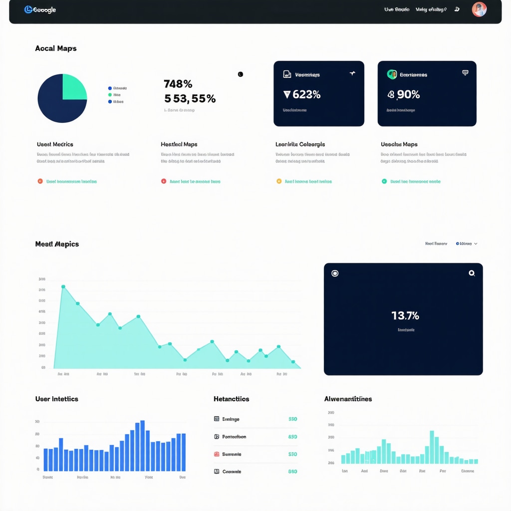 Dashboard illustrating AI analytics and user behavior insights for Google My Business SEO