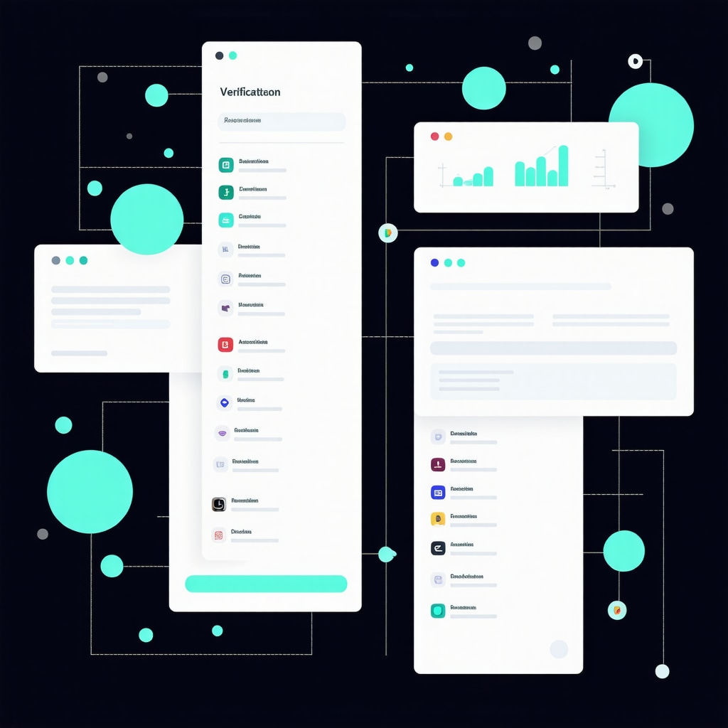 Illustration of AI algorithms processing local business data for Google My Business verification