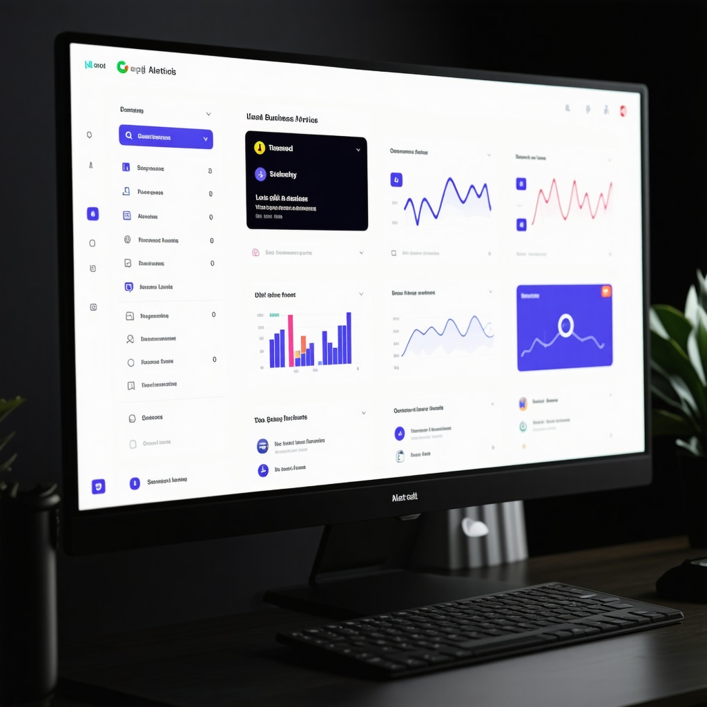 Dashboard showing AI analytics and Google Business Profile interface for local SEO optimization