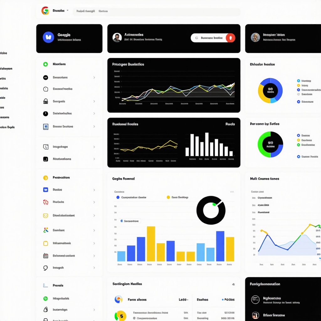 Dashboard showcasing AI analytics and structured data for enhancing Google Business Profile