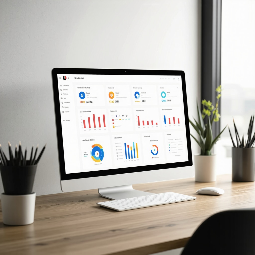 Dashboard showing customer review sentiment analysis and local SEO metrics