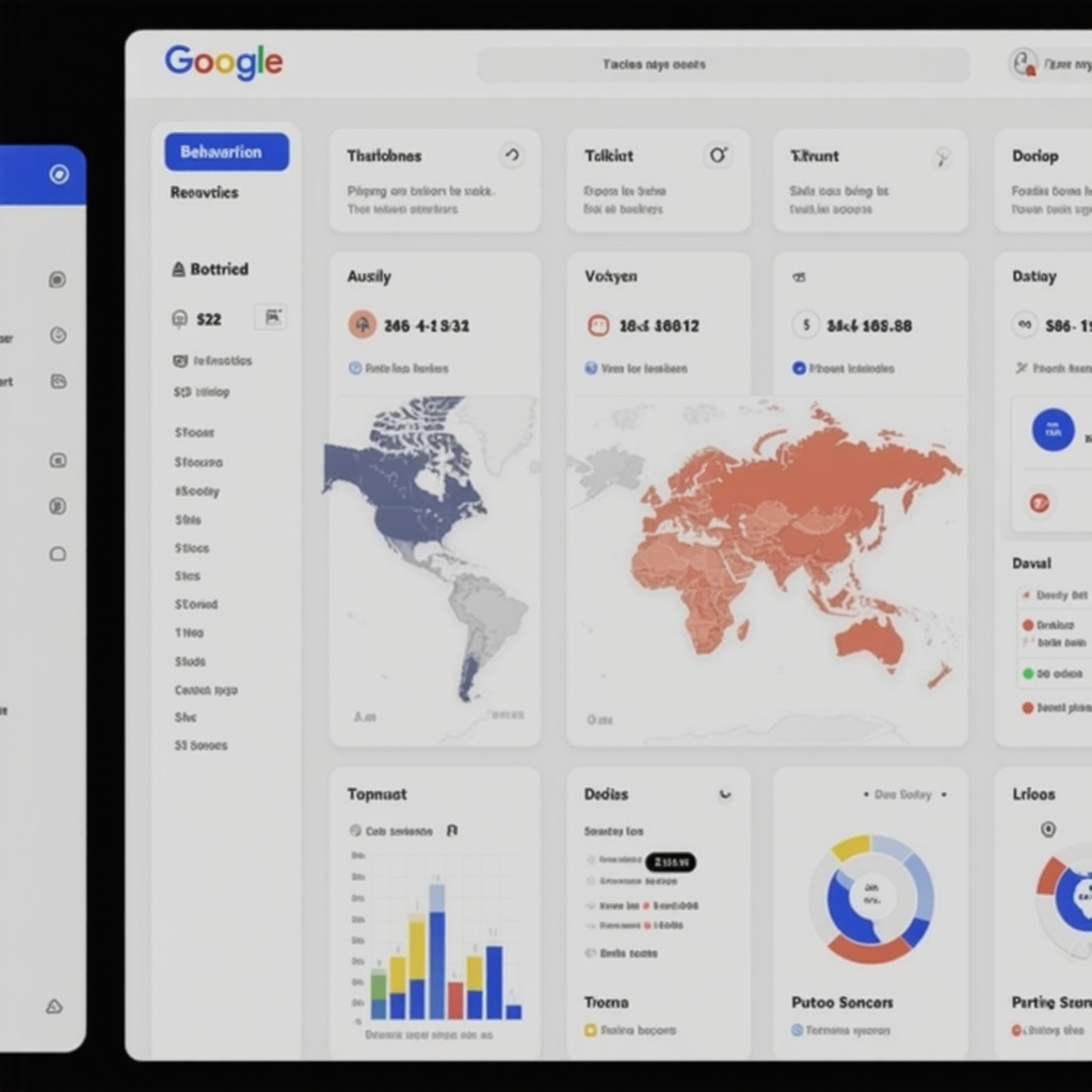 Dashboard displaying detailed Google My Business behavioral analytics and local SEO competitive intelligence