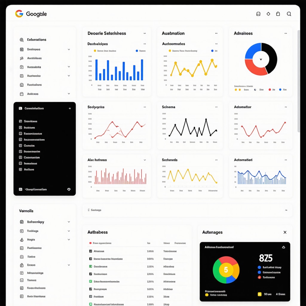 Dashboard combining GMB behavioral analytics and schema markup indicating advanced local SEO techniques