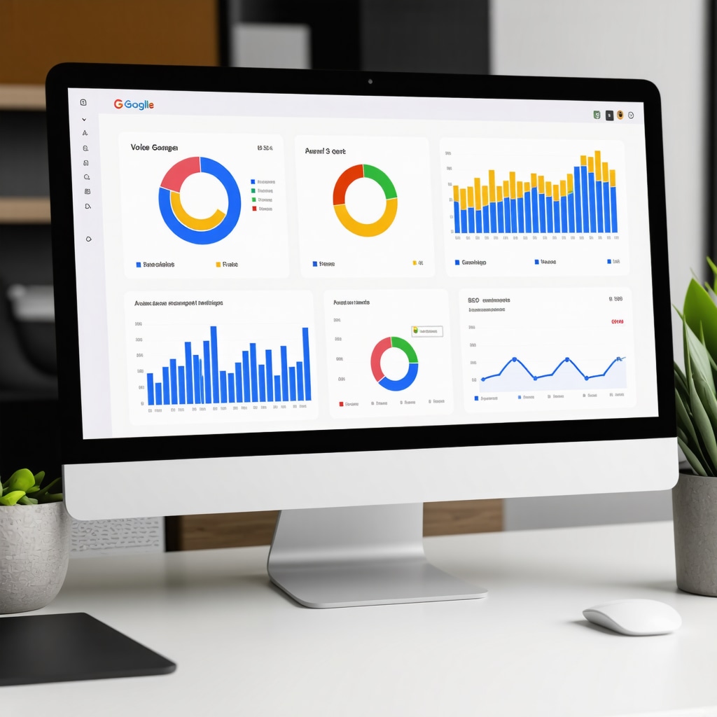 Dashboard showing behavioral metrics, voice search data, and schema markup validation for local SEO optimization