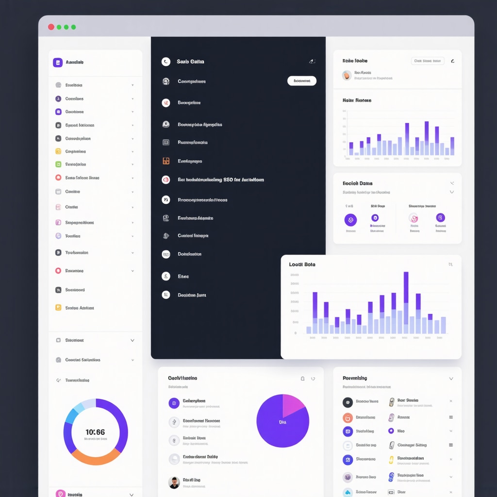 Dashboard displaying local SEO citation analytics and predictive models