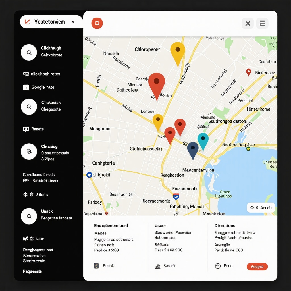 Infographic showing behavioral analytics data impacting Local 3-Pack rankings with map and search interface