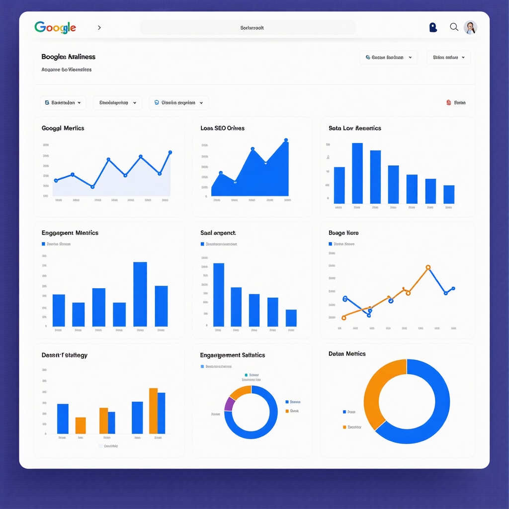 Dashboard displaying advanced Google My Business analytics and local SEO metrics