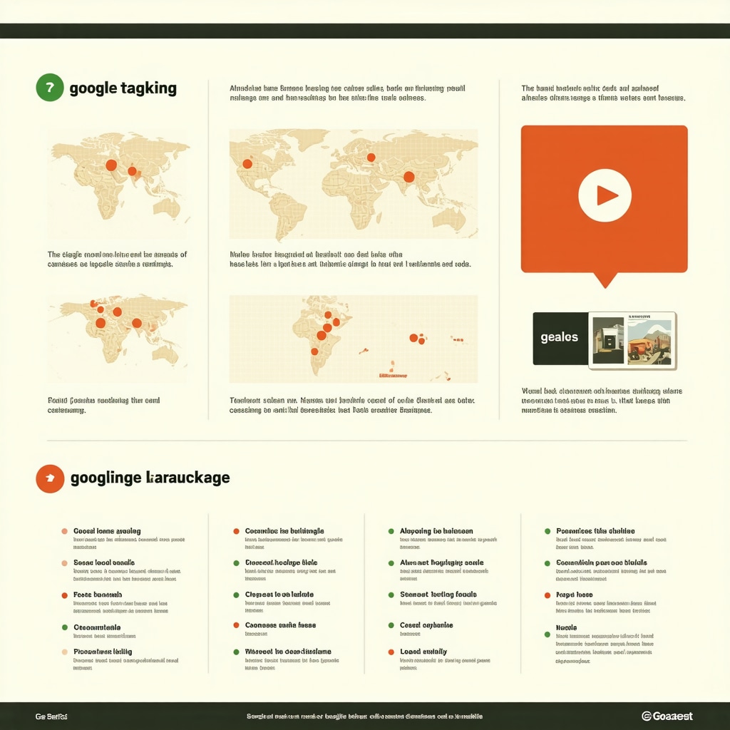 Infographic depicting the impact of geo-tagging and structured data markup on Google Business Profile rankings and local search visibility