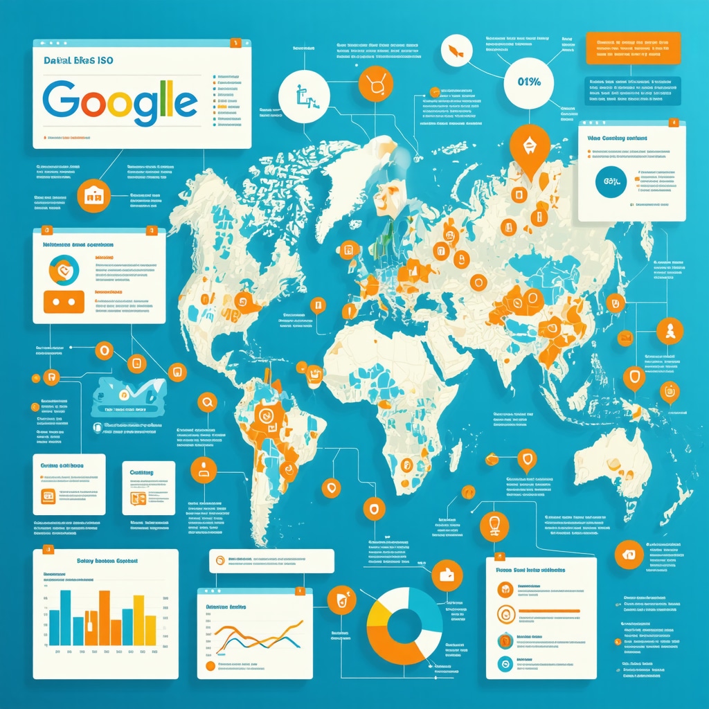 Infographic depicting integration of Google My Business insights with advanced local SEO analytics and strategies