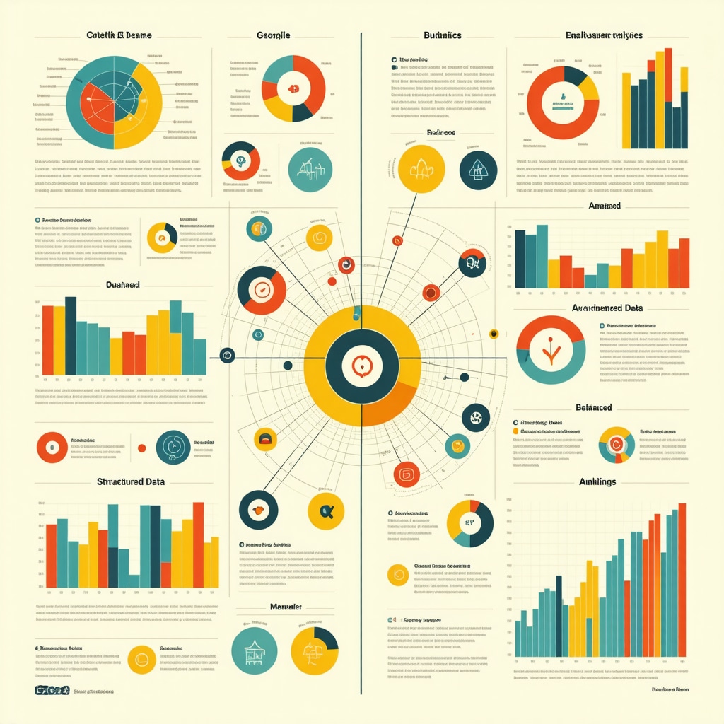 Infographic depicting behavioral analytics combined with semantic keywords and structured data to improve Google Business local SEO rankings