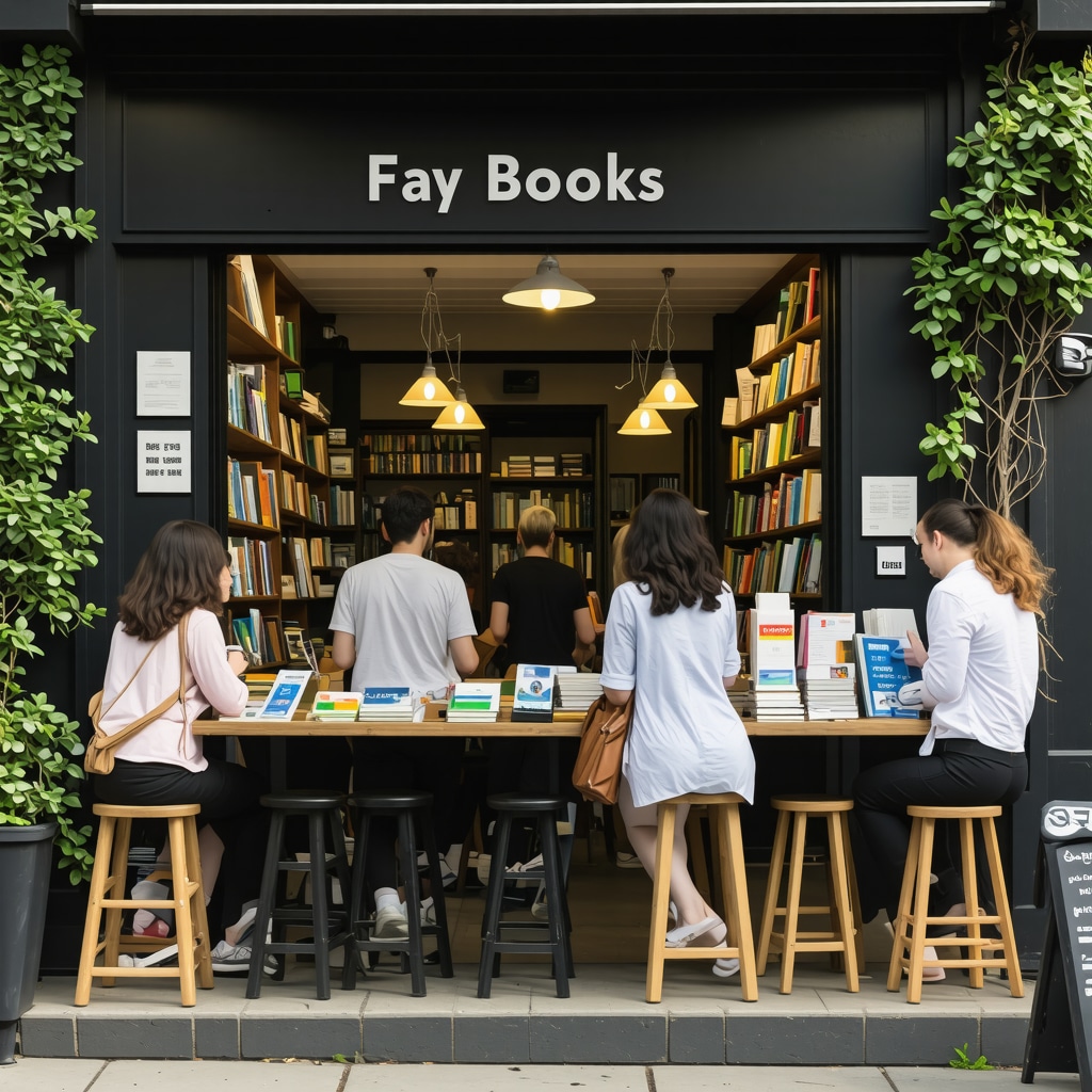Community event at a local bookstore illustrating the impact of authentic local SEO strategies