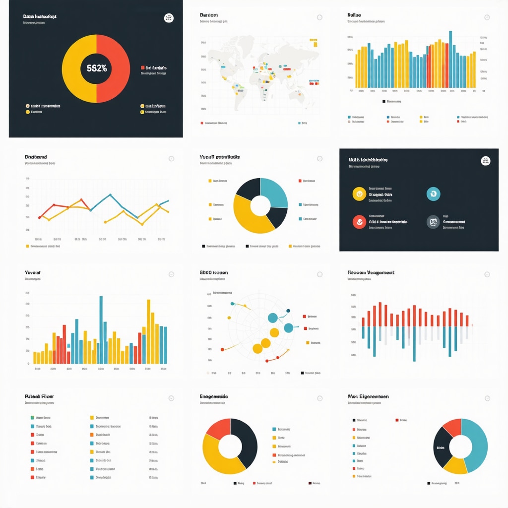 Dashboard with graphs and maps illustrating advanced local SEO analytics for business growth