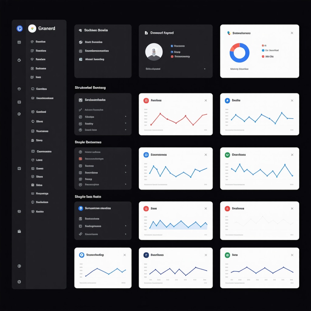 Dashboard showing structured data schemas and AI analytics graphs on Google Business Profile