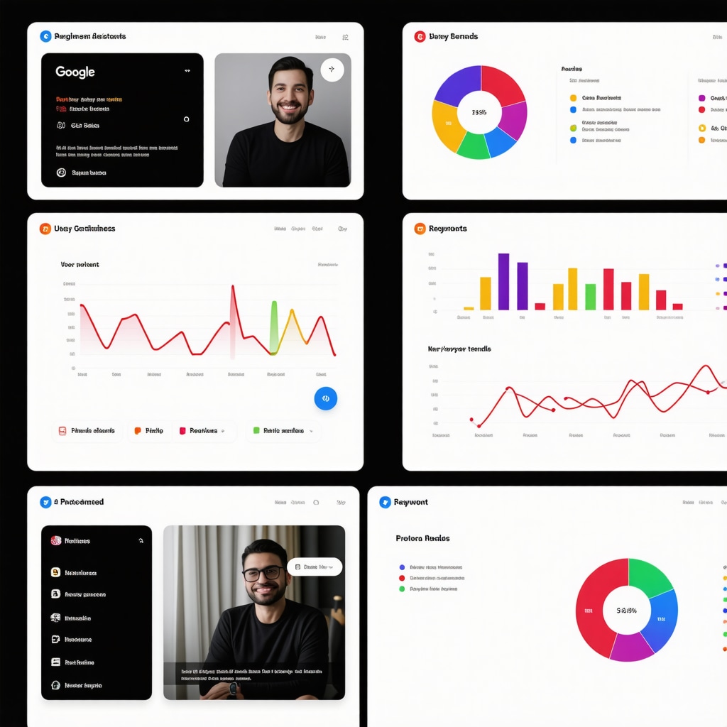 Dashboard showing AI-driven sentiment analysis and keyword trends from Google My Business reviews
