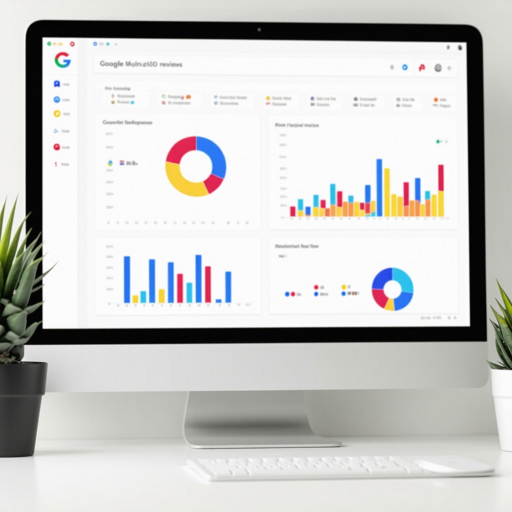 Dashboard showing AI sentiment analysis and review aggregation for Google My Business SEO optimization