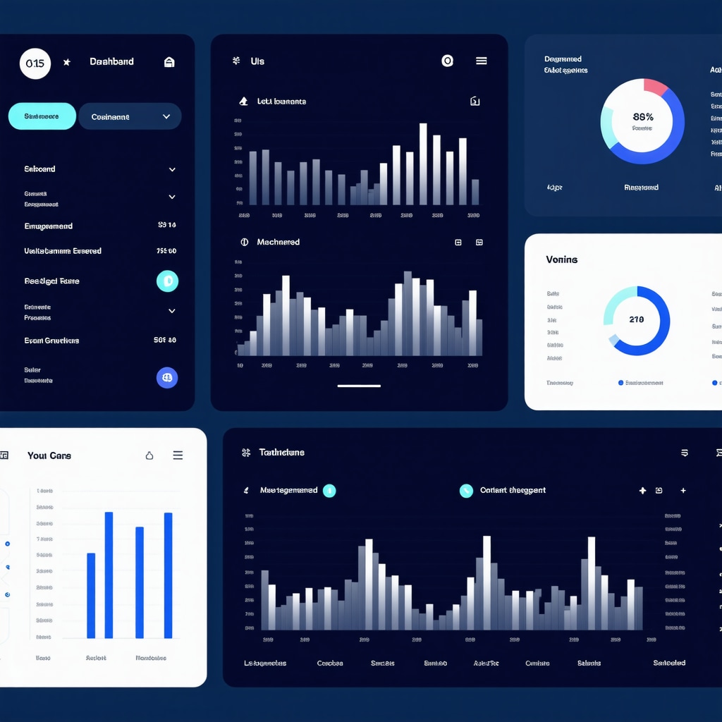 Dashboard showing AI-driven local SEO analytics with multichannel data and user-generated content metrics