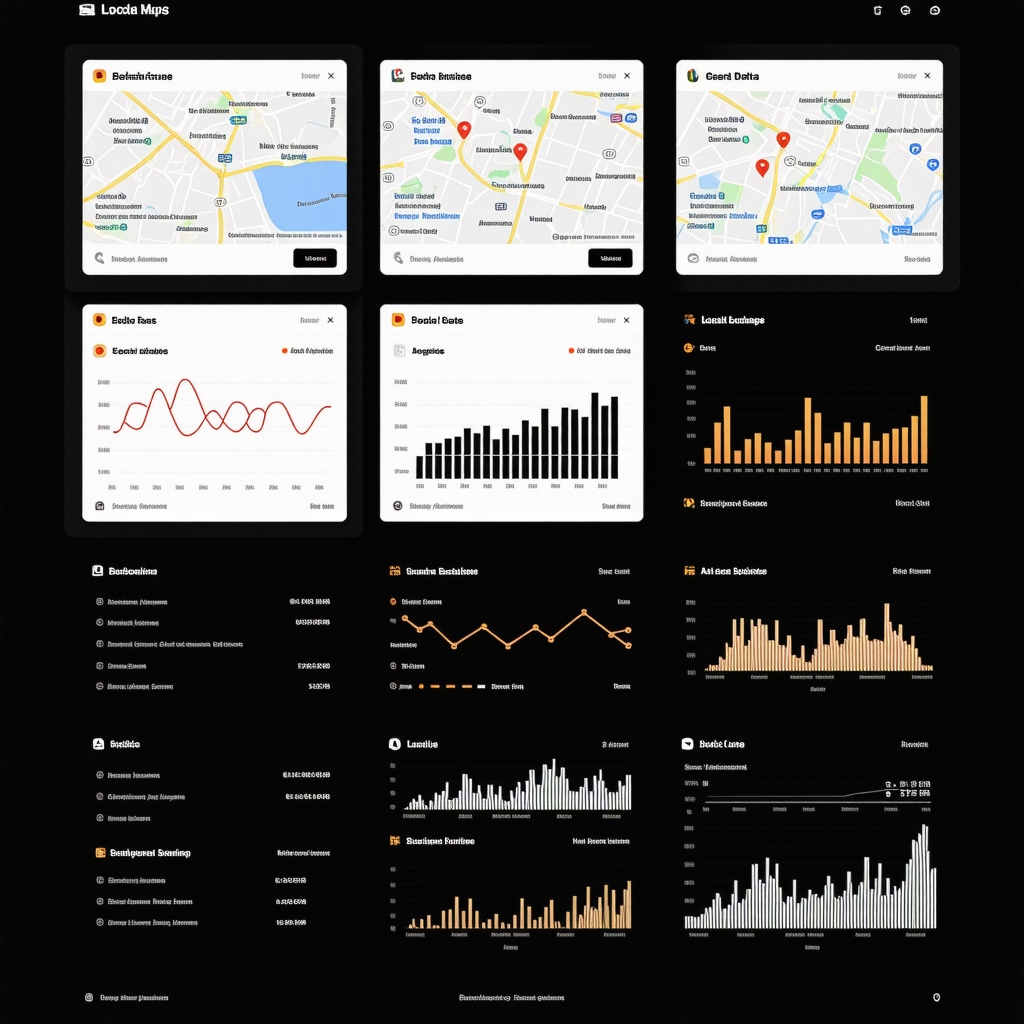 Dashboard displaying AI-powered behavioral data and analytics for optimizing Google Maps local SEO rankings