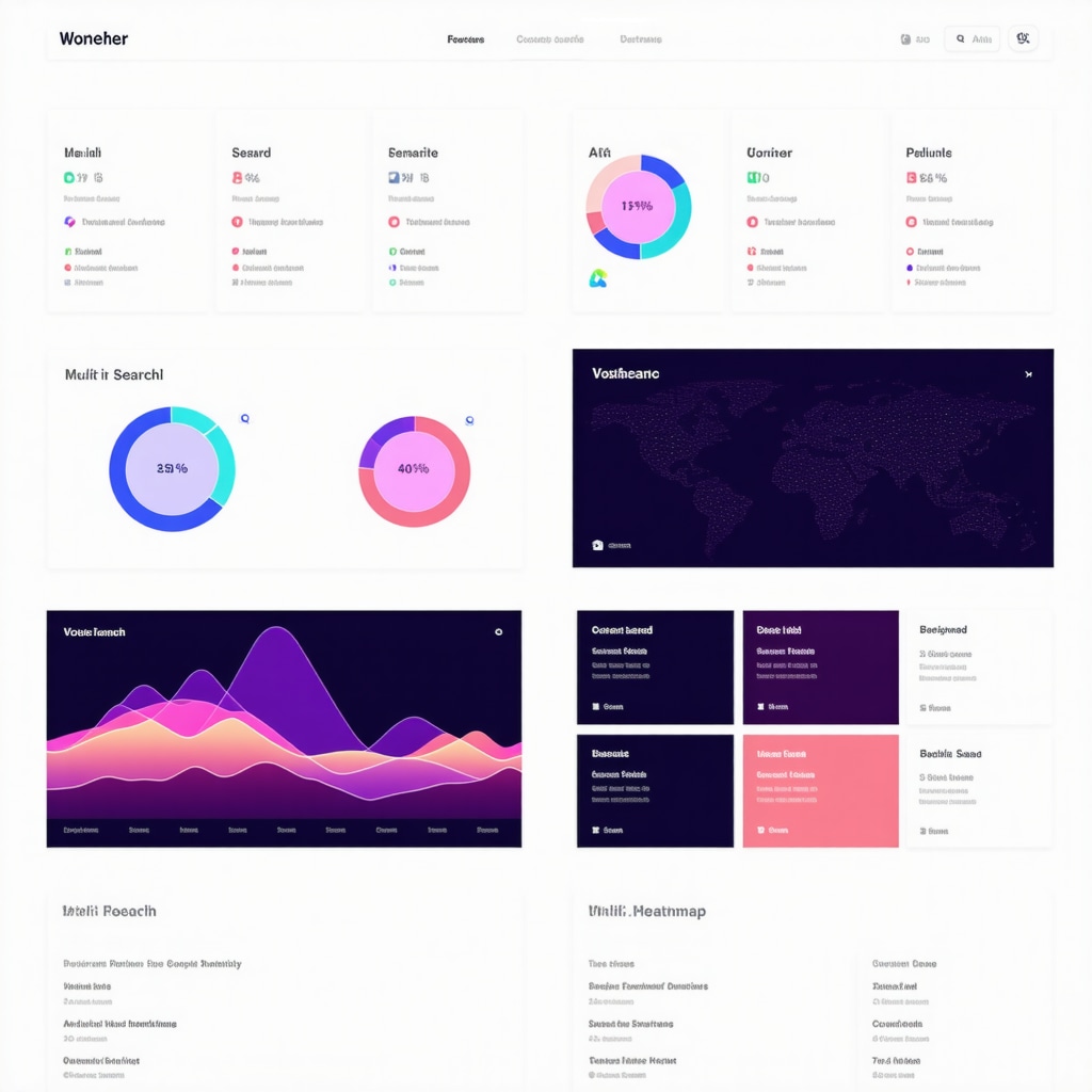 Dashboard showcasing AI analytics, behavioral heatmaps, and multi-location Google My Business management tools