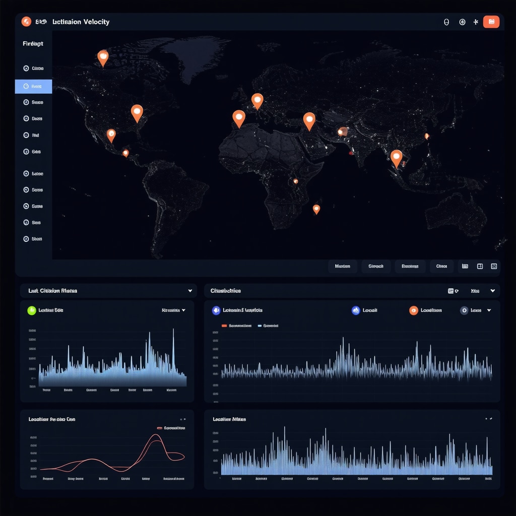 Visualization of AI-driven citation analytics dashboard showing citation velocity and local SEO performance indicators
