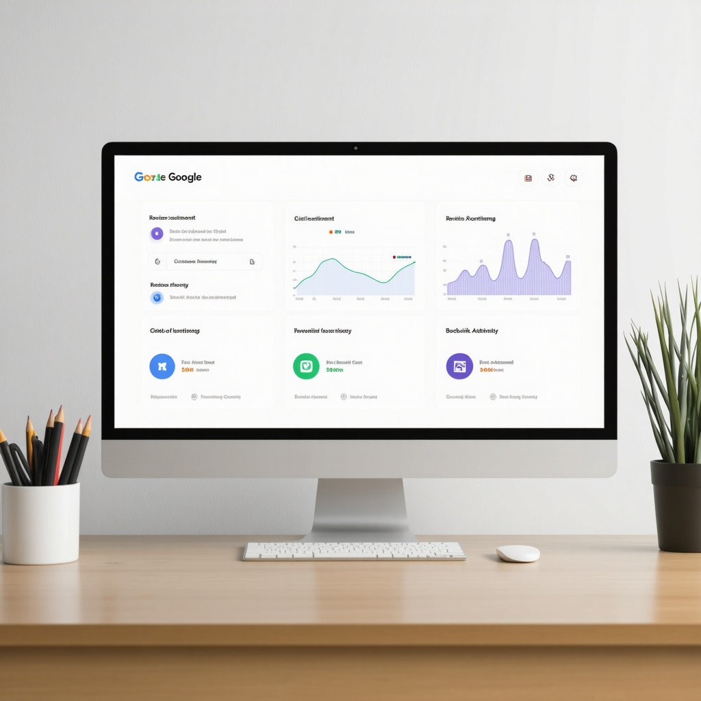 Dashboard showing AI-driven local SEO metrics like review sentiment and backlinks for Google Maps