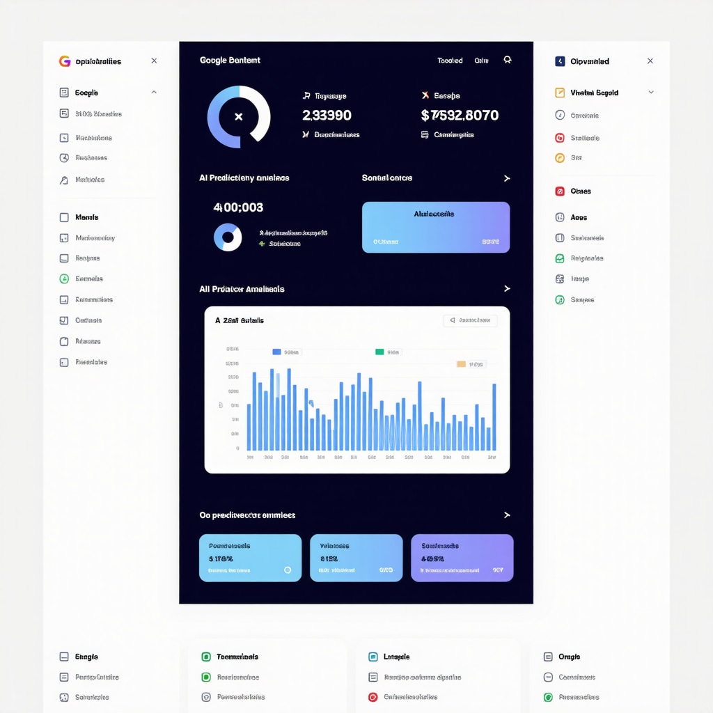 Dashboard displaying integrated GMB metrics, AI analytics, and visual content optimization for local business SEO