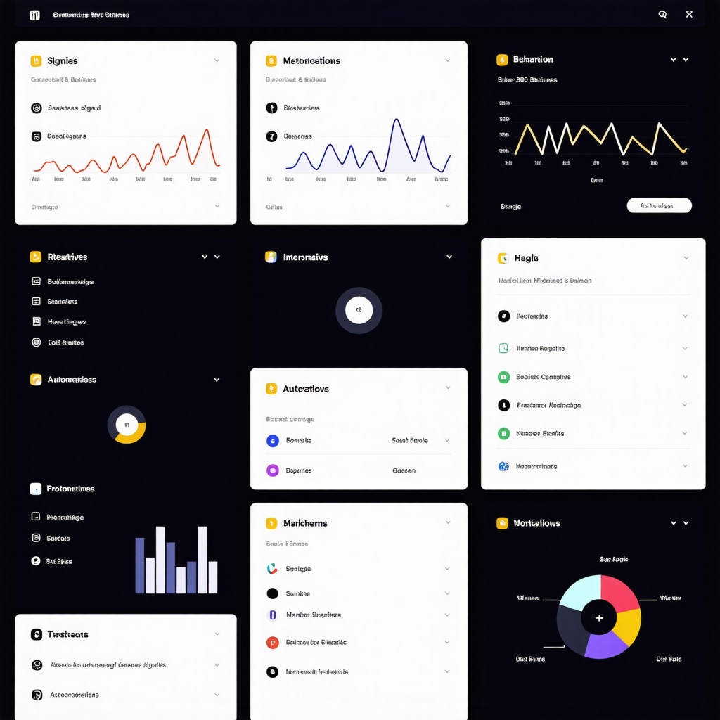 Dashboard showing behavioral signals, 360-degree media previews, and AI automation for Google My Business optimization