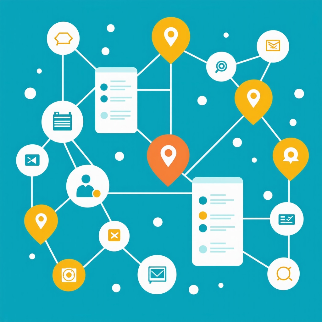 Diagram of digital citations, schema.org markup, and multi-location business management for local SEO