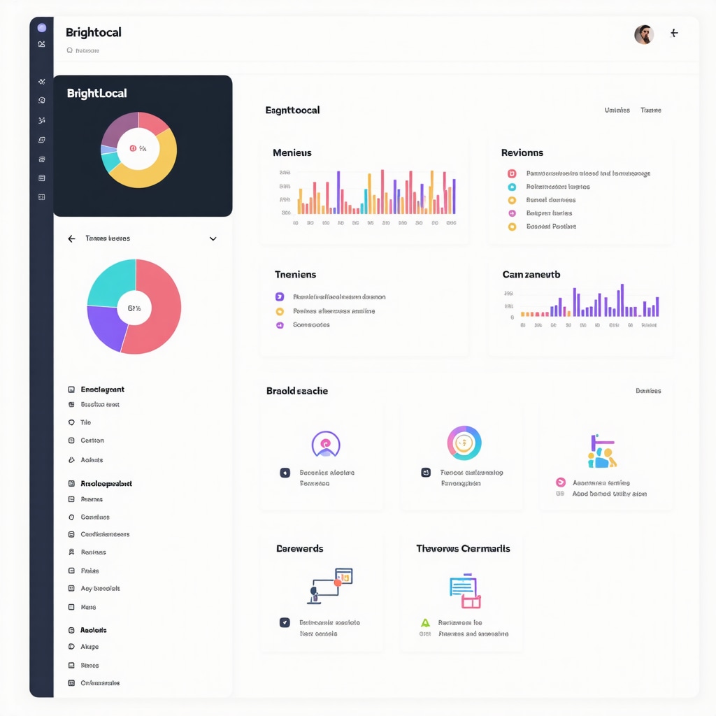 Dashboard illustrating BrightLocal's sentiment analysis and API data integrations for advanced local SEO management