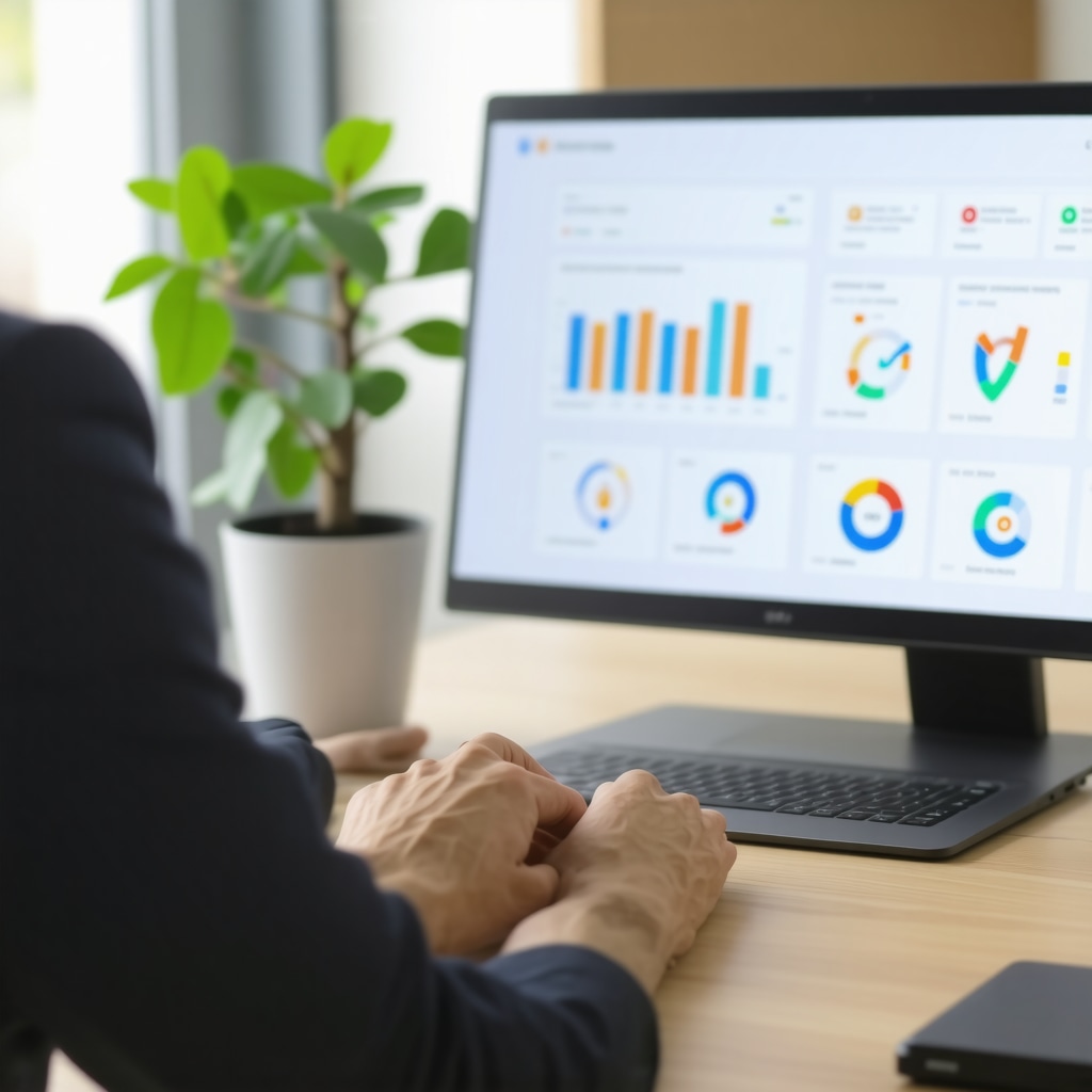 Dashboard showing Google My Business insights and citation audit reports for local SEO