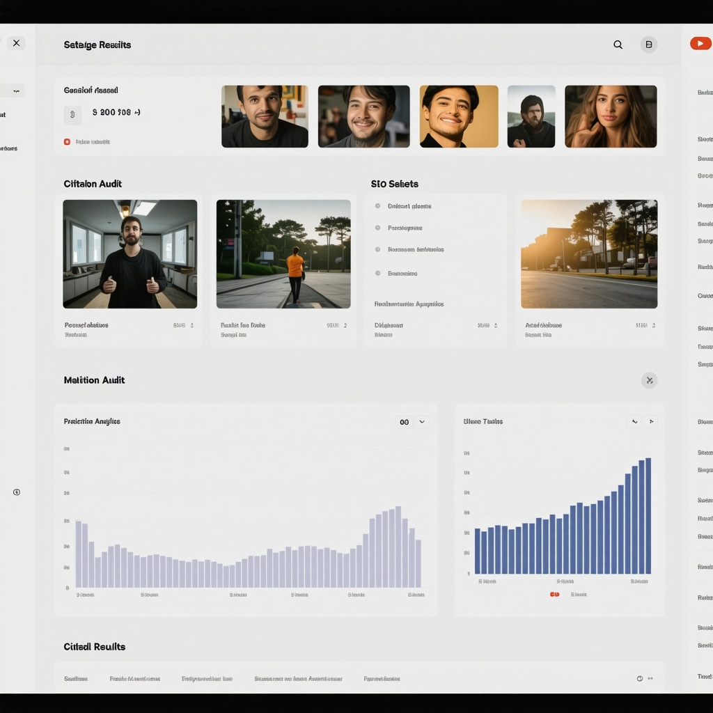 Dashboard view of geo-tagged images and citation analytics for local SEO optimization