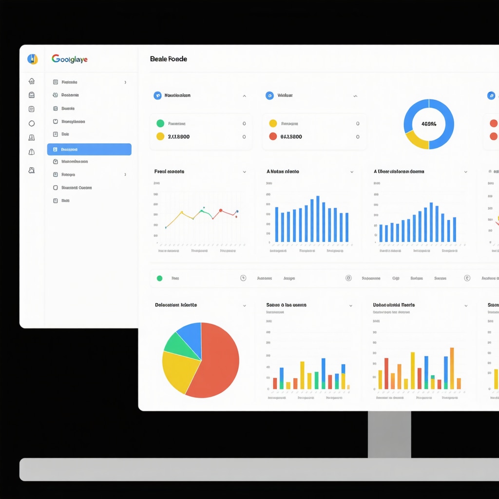 Dashboard displaying Google My Business API data combined with hyperlocal behavioral analytics and predictive lead scoring charts