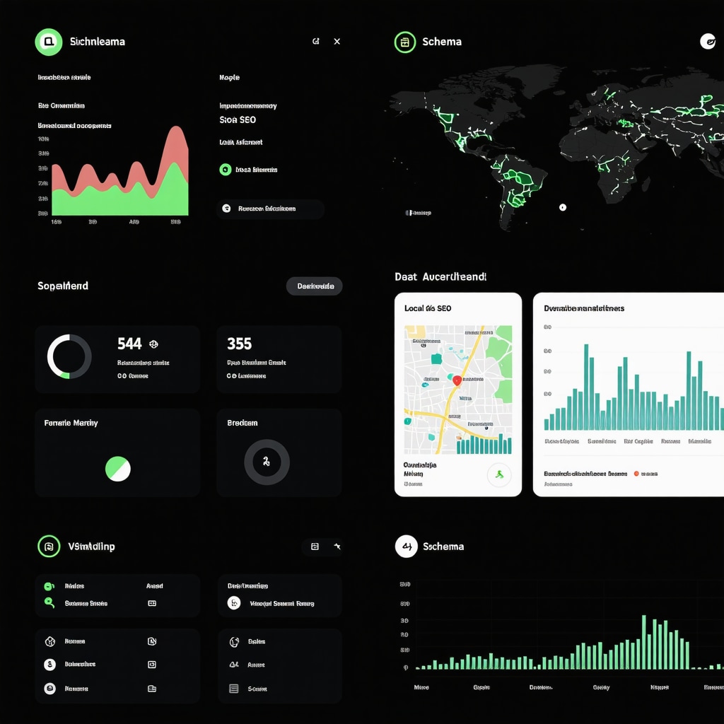 Visual representation of AI-driven predictive analytics and advanced structured data enhancing Google Business Profile SEO