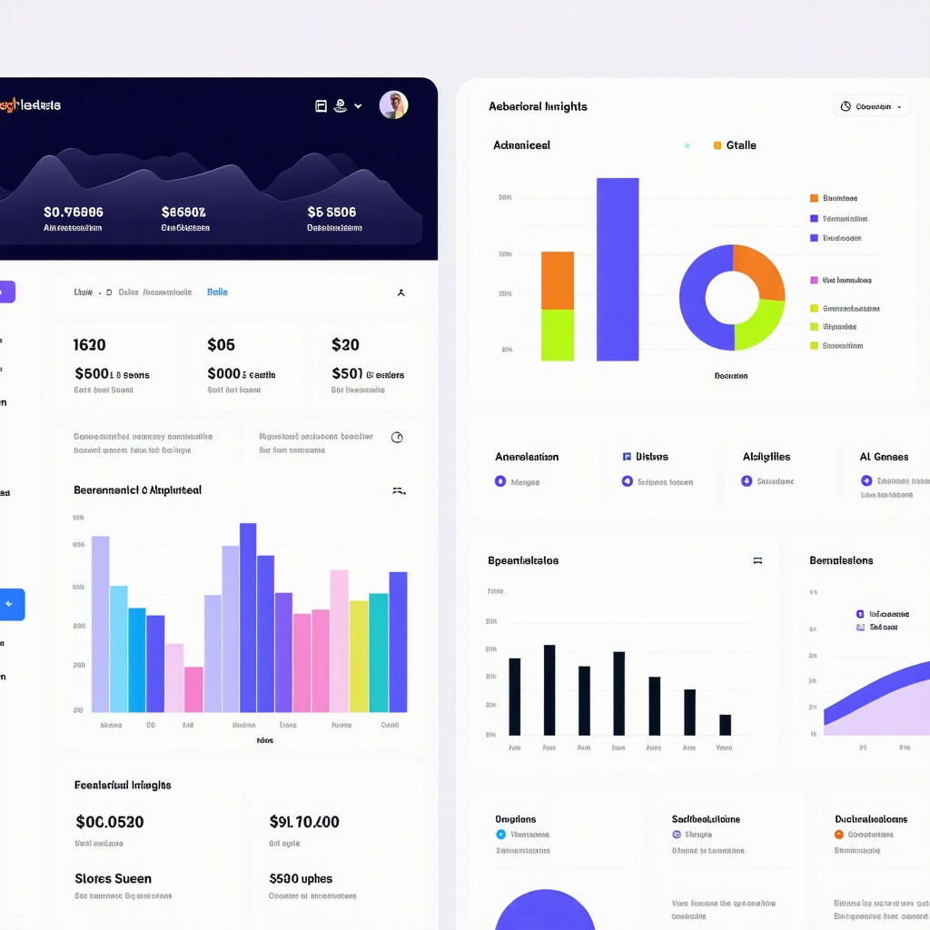 Dashboard showing Google Business Profile analytics combined with AI-generated behavioral insights for local SEO optimization