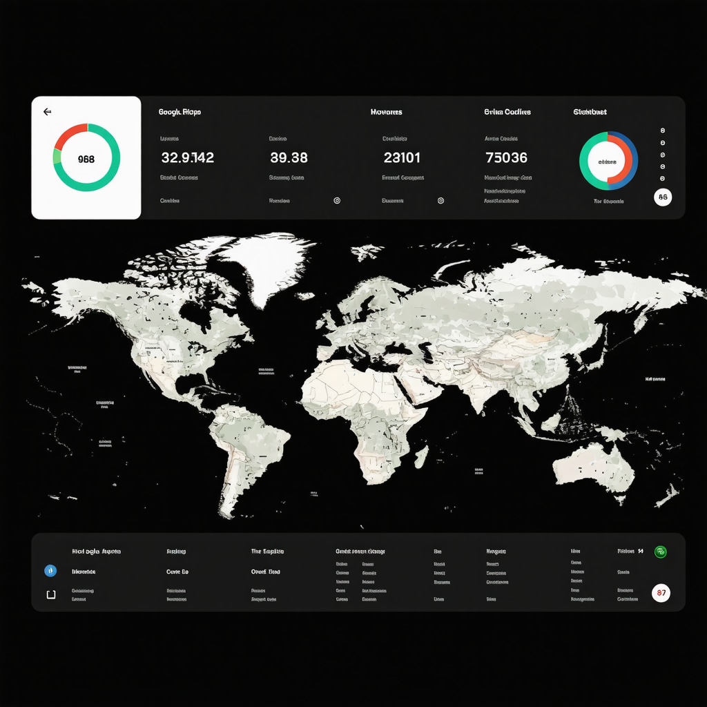 Dashboard showing Google Maps user engagement metrics and AI analytics for local SEO