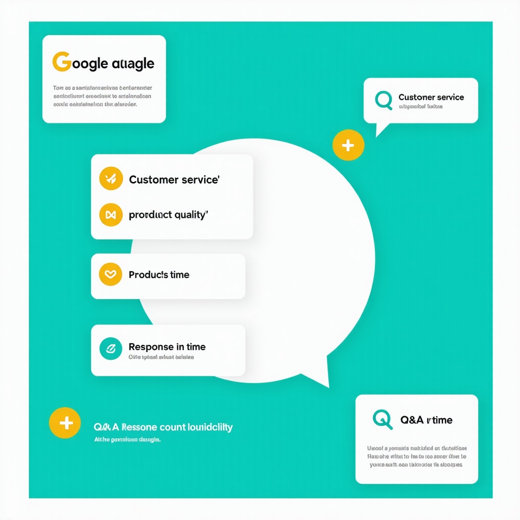 Diagram showing GMB review sentiment analysis keywords and attribute features to enhance local SEO