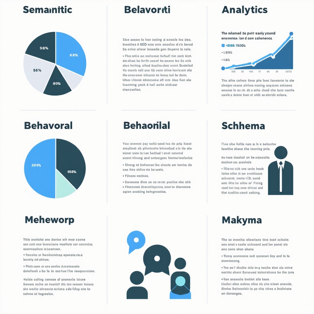 Semantic clustering, behavioral data, and schema markup concepts for Google Business SEO