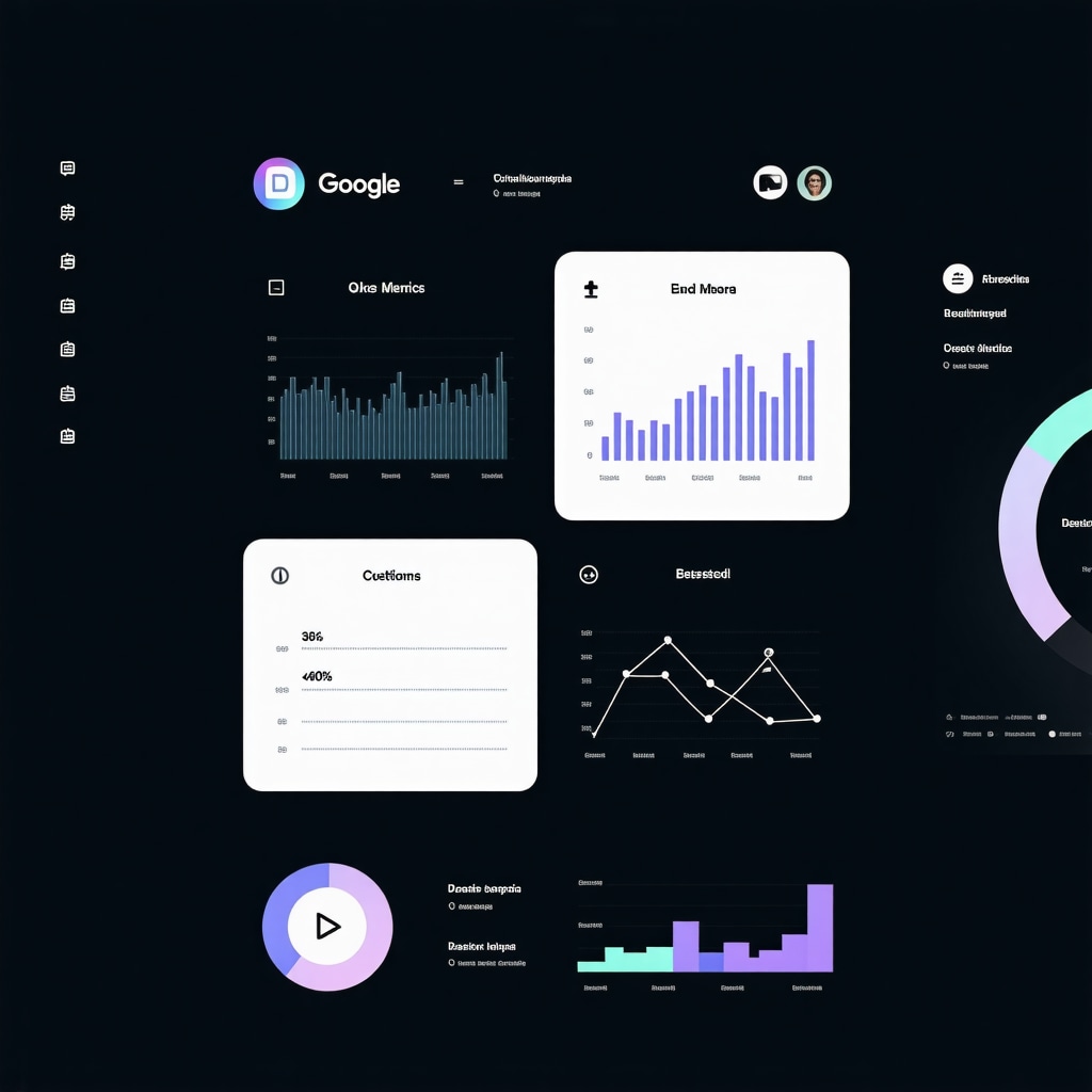 Dashboard displaying predictive analytics and Google My Business performance metrics for local business optimization