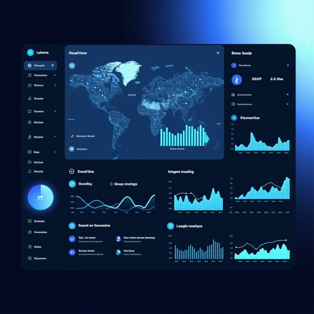 Dashboard showing AI-driven analytics and schema markup integration for Google My Business optimization