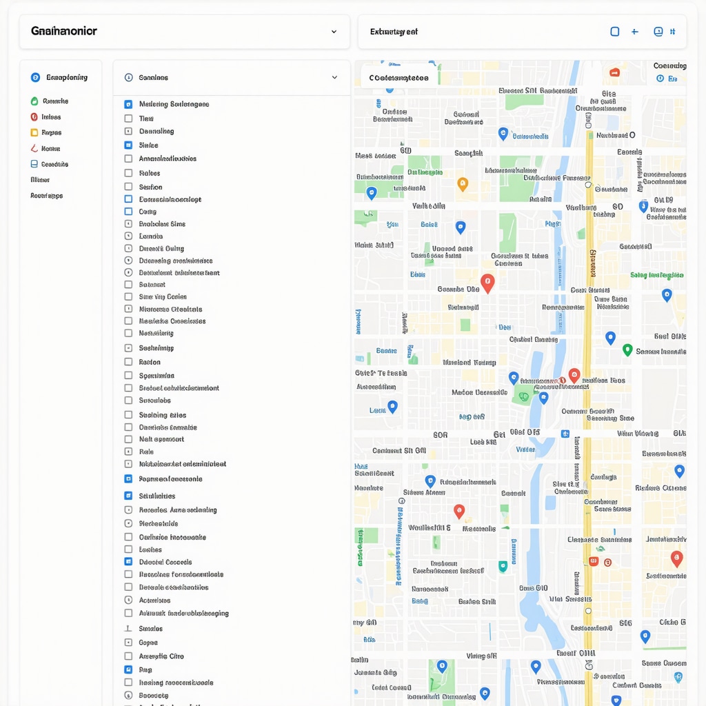 AI data analysis interface showing local SEO metrics