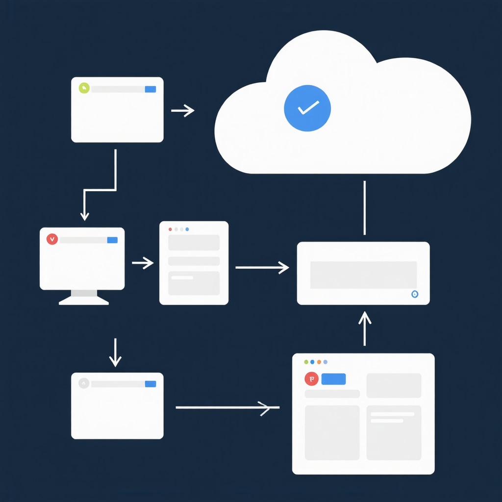 Infographic showing AI citation management and structured data markup enhancing local SEO strategies