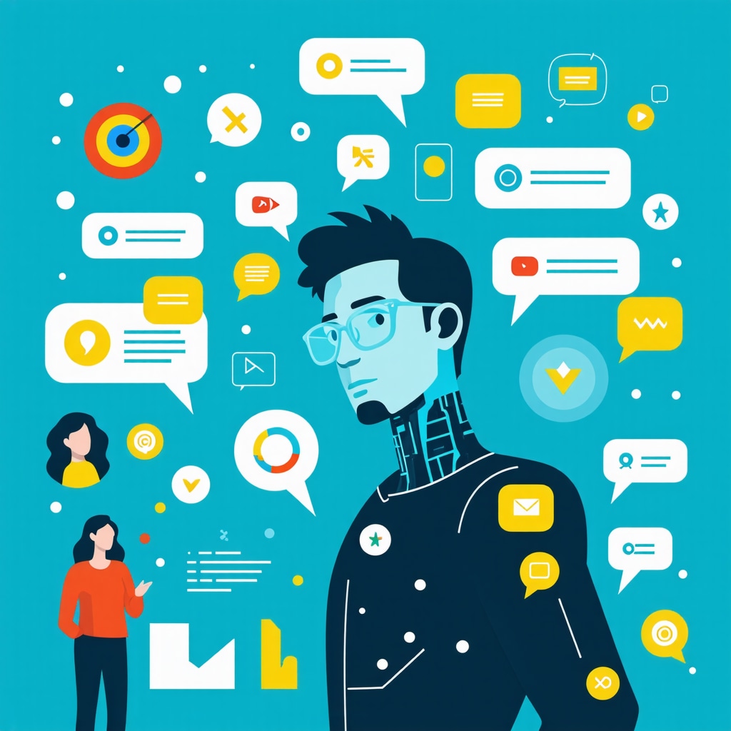 Infographic depicting AI analytics and conversational SEO improving Google Business Profile rankings