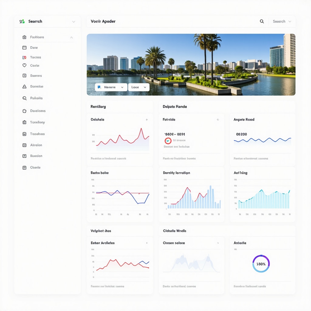 Screenshot of AI analytics dashboard showing local search insights