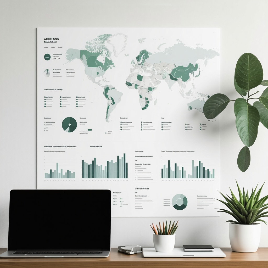 Screenshot of an AI-powered local SEO analytics dashboard
